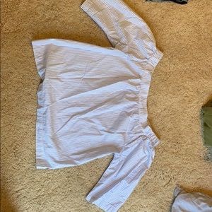 Madewell off the shoulder blouse, size S